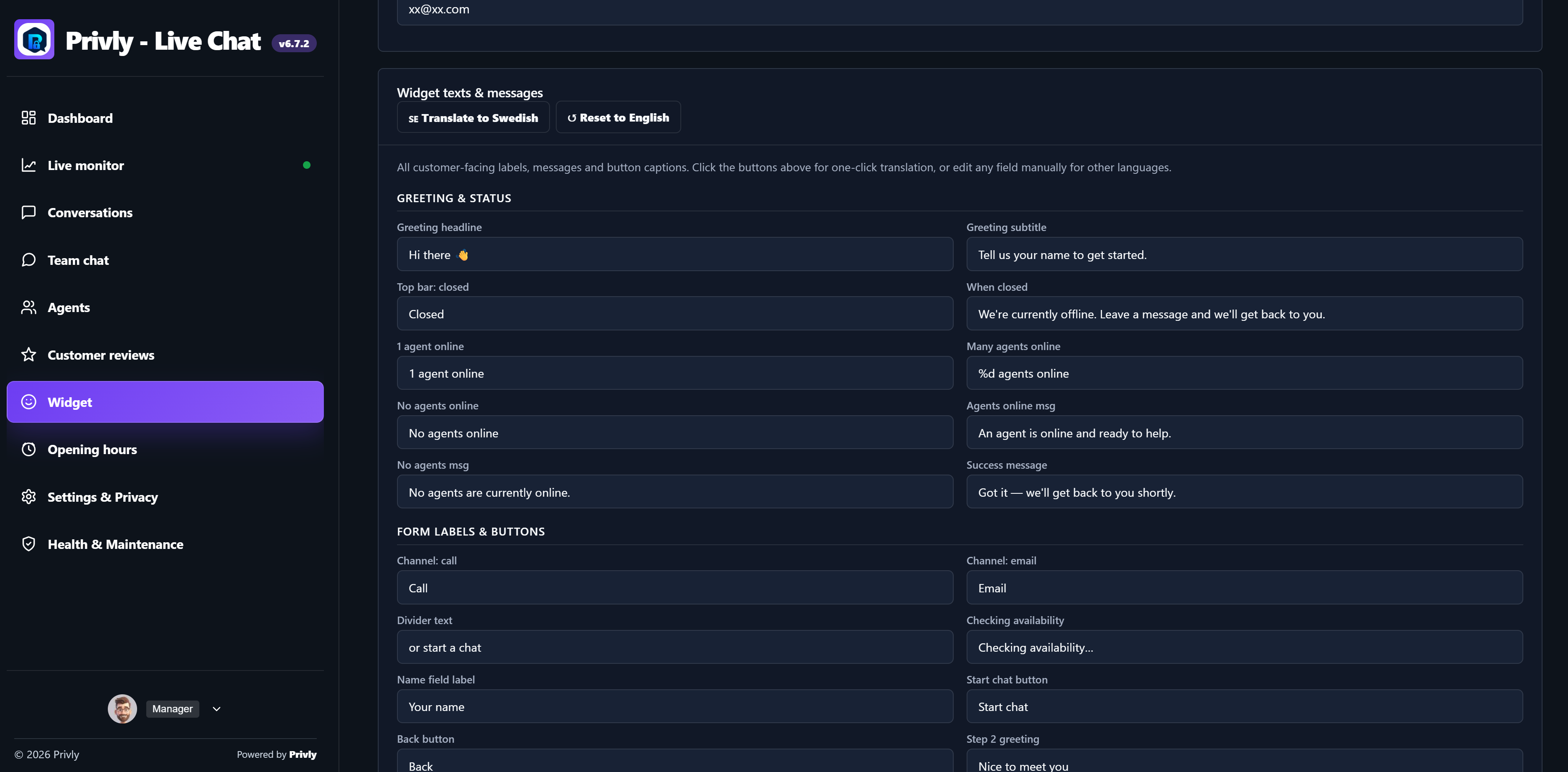 Privly Live Chat screenshot 12
