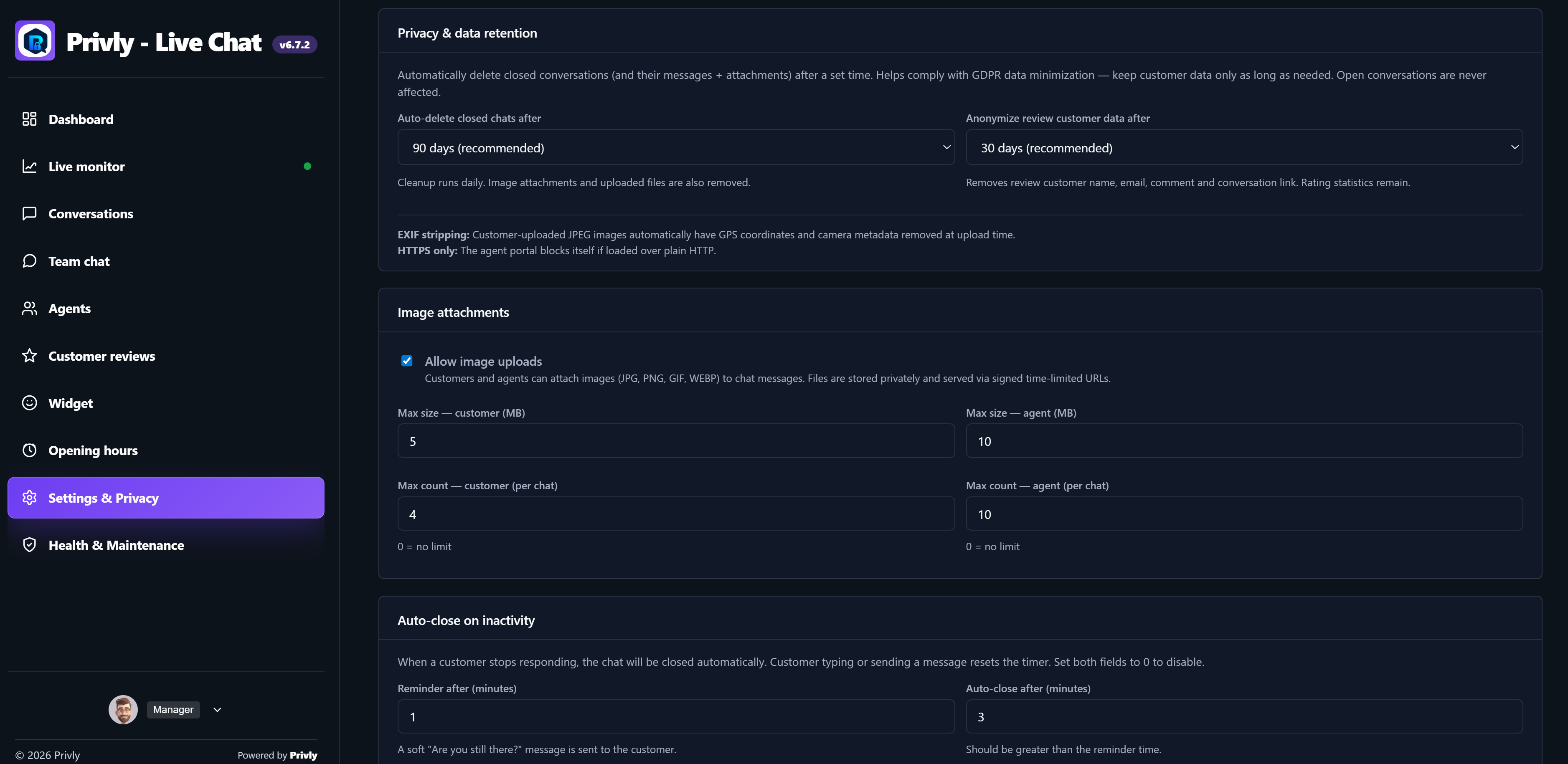 Privly Live Chat screenshot 18