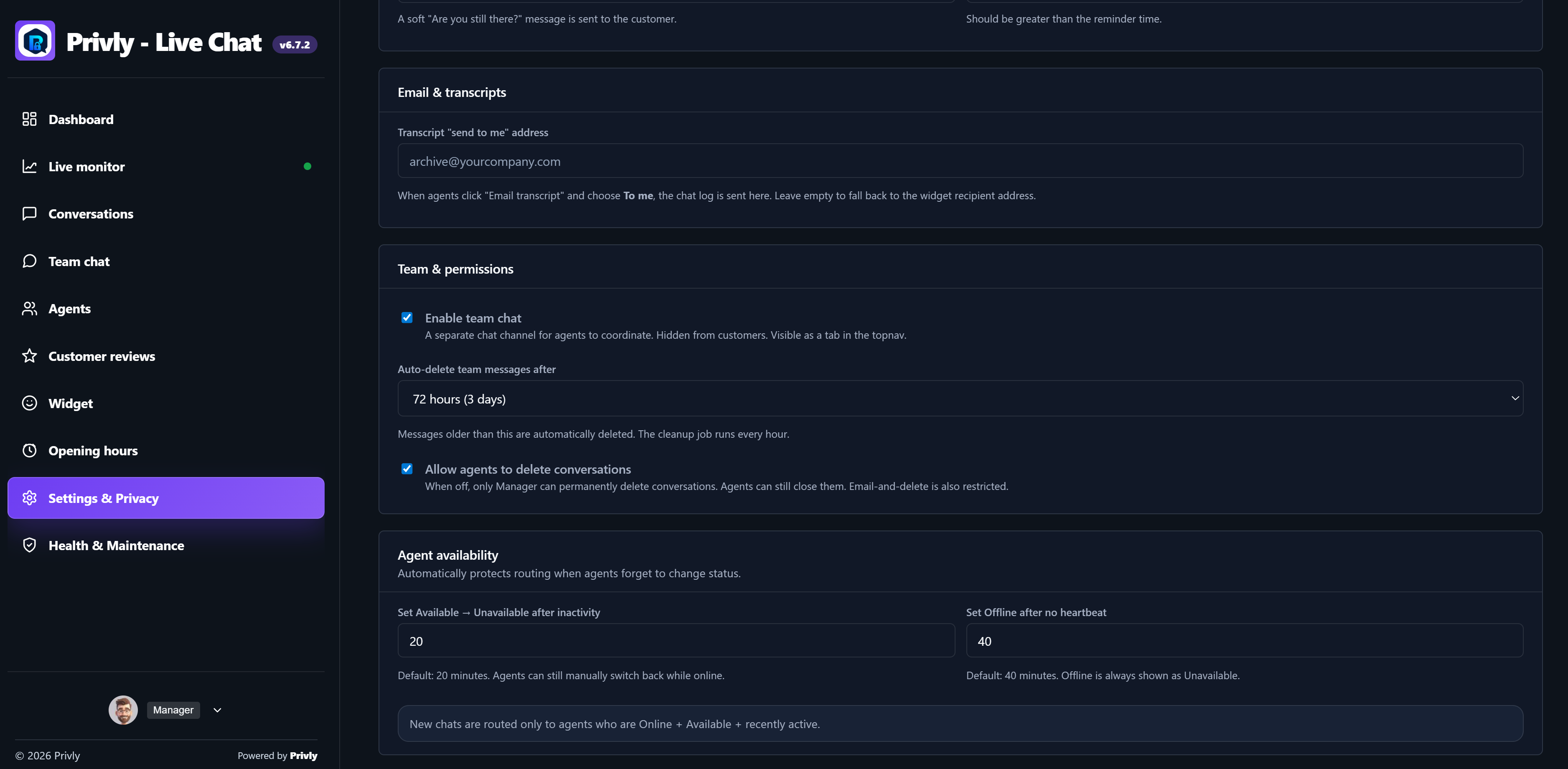 Privly Live Chat screenshot 19
