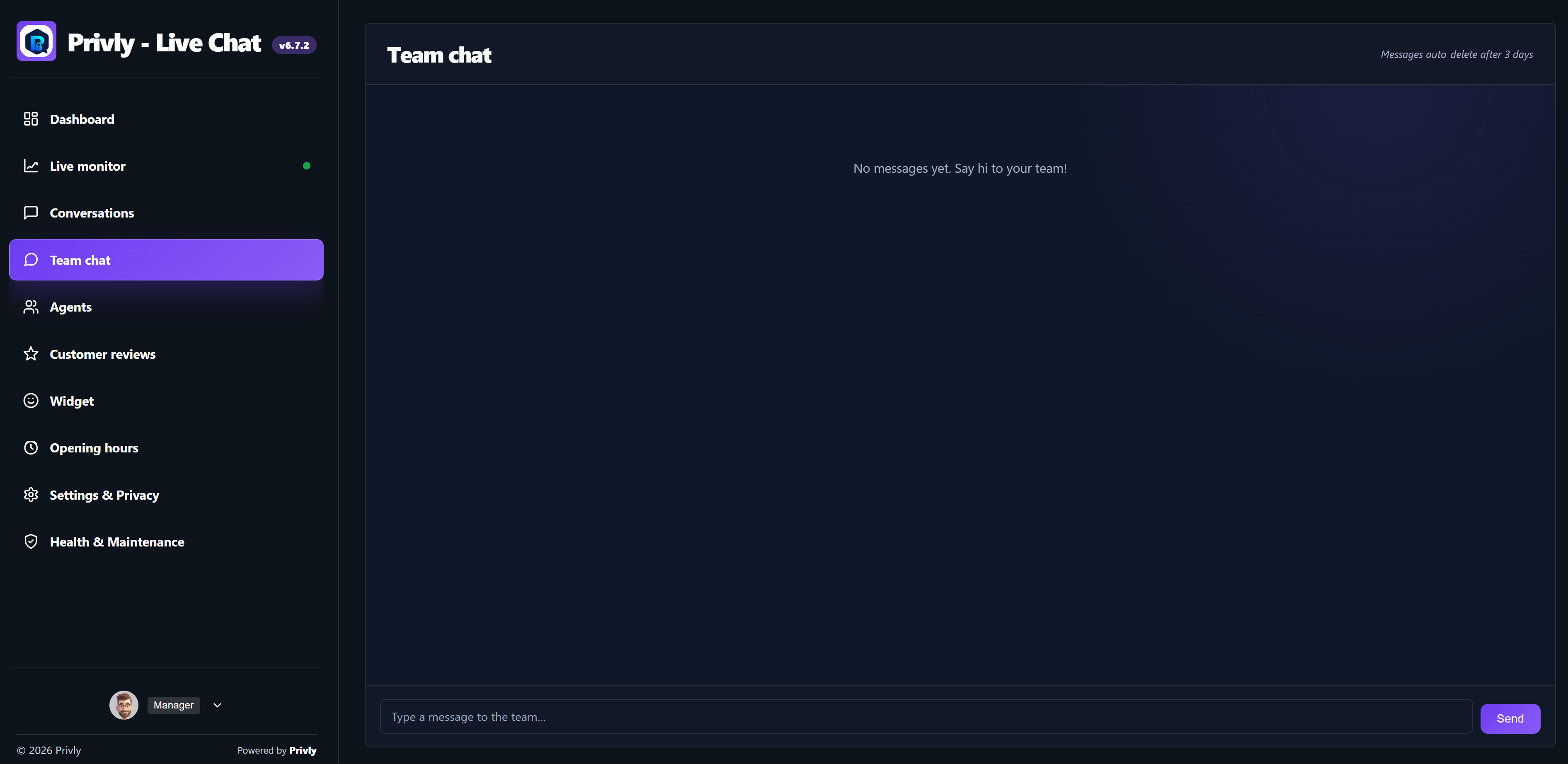 Privly Live Chat screenshot 5