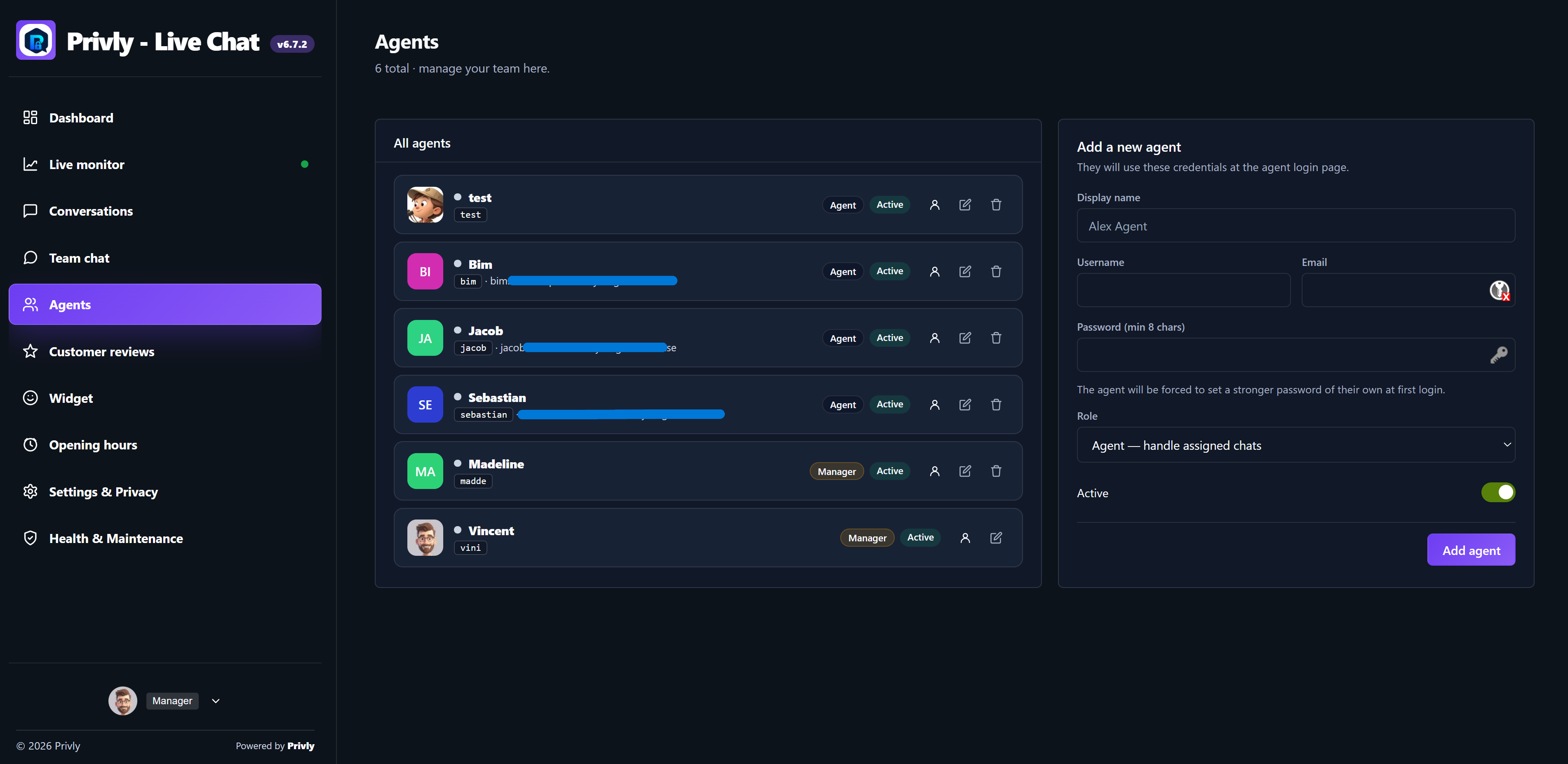 Privly agents screenshot